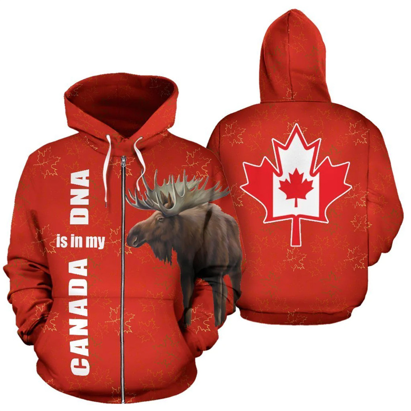 Hoodie Rusa Kanada, Kanada Ada - Street Fashion Canada ulasan dan harga