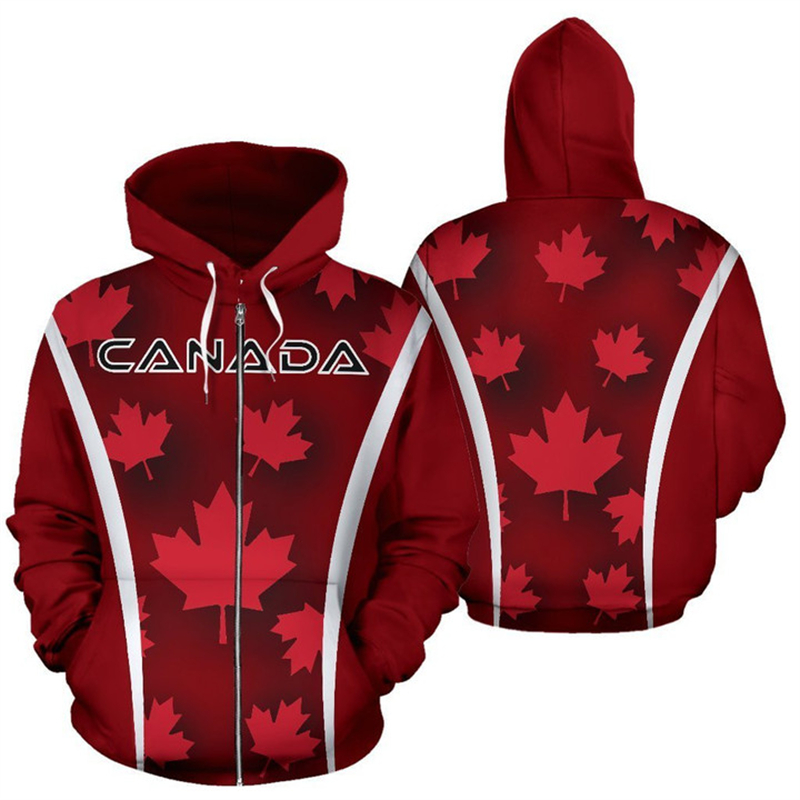 Hoodie ritsleting cetak 3d ben - Street Fashion Canada ulasan dan harga