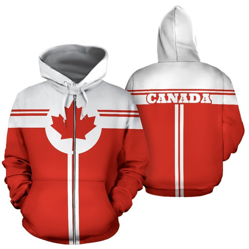 Hoodie ritsleting cetak 3d ben - Street Fashion Canada ulasan dan harga