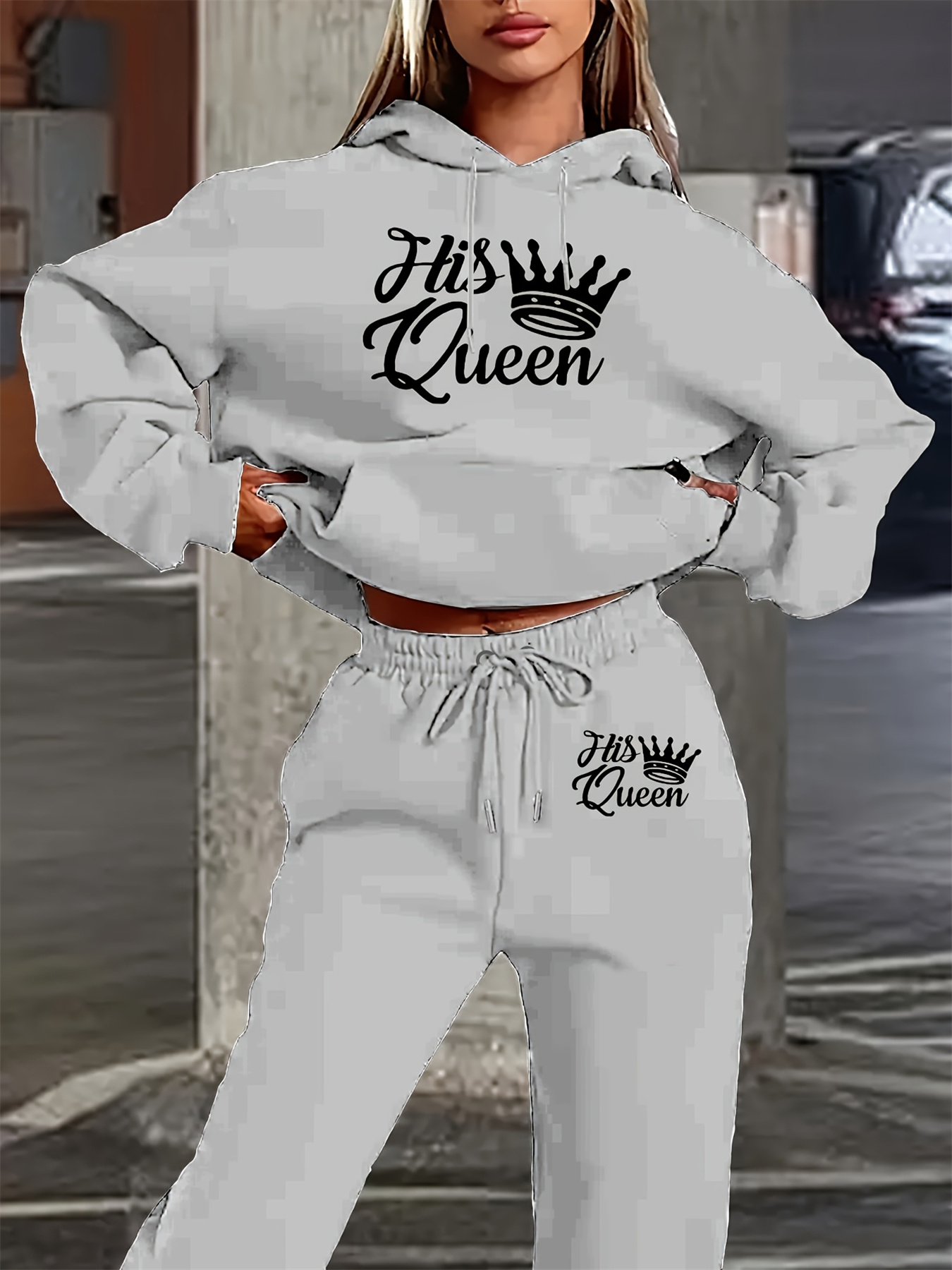 Set Hoodie Musim Gugur/Dingin  - Queen Street Fashion ulasan dan harga